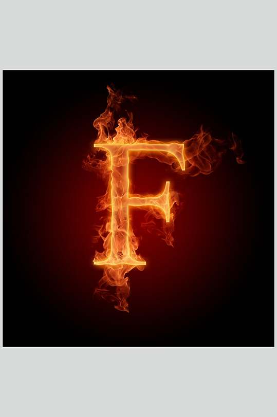 炫酷火焰字母图片