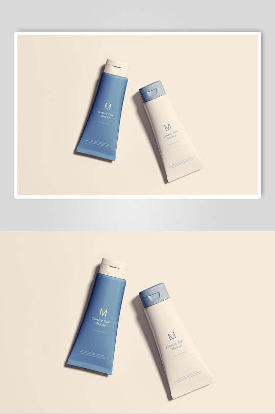 塑料洗面奶瓶子样机