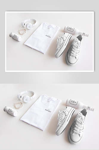 衣服鞋子高端创意白色品牌VI样机