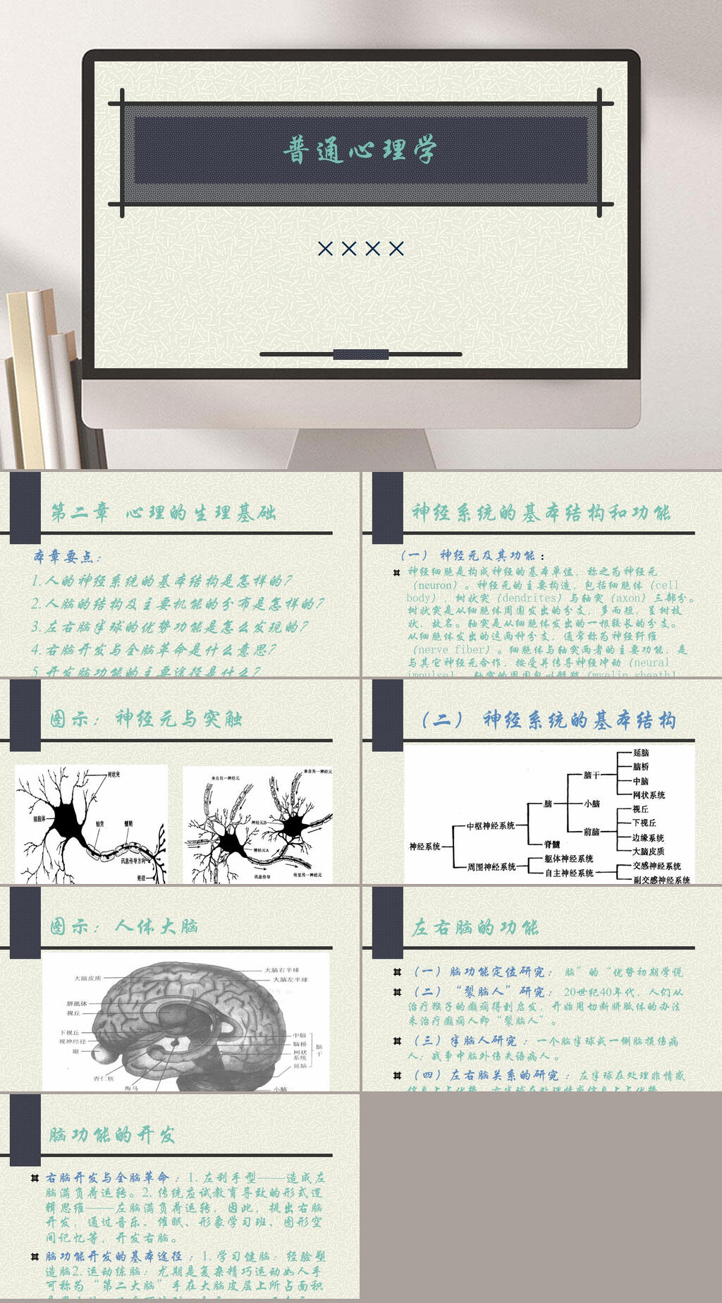 普通心理学企业PPT素材