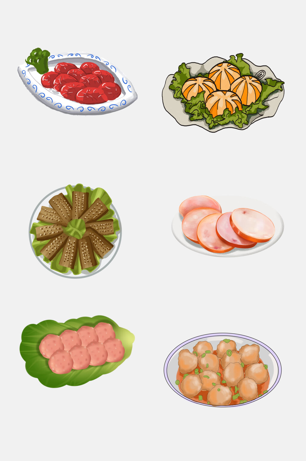 新鲜食品火锅食材免抠素材素材