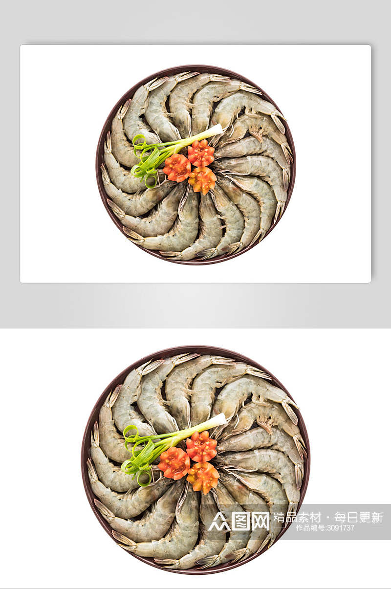 创意食品虾类海鲜图片素材