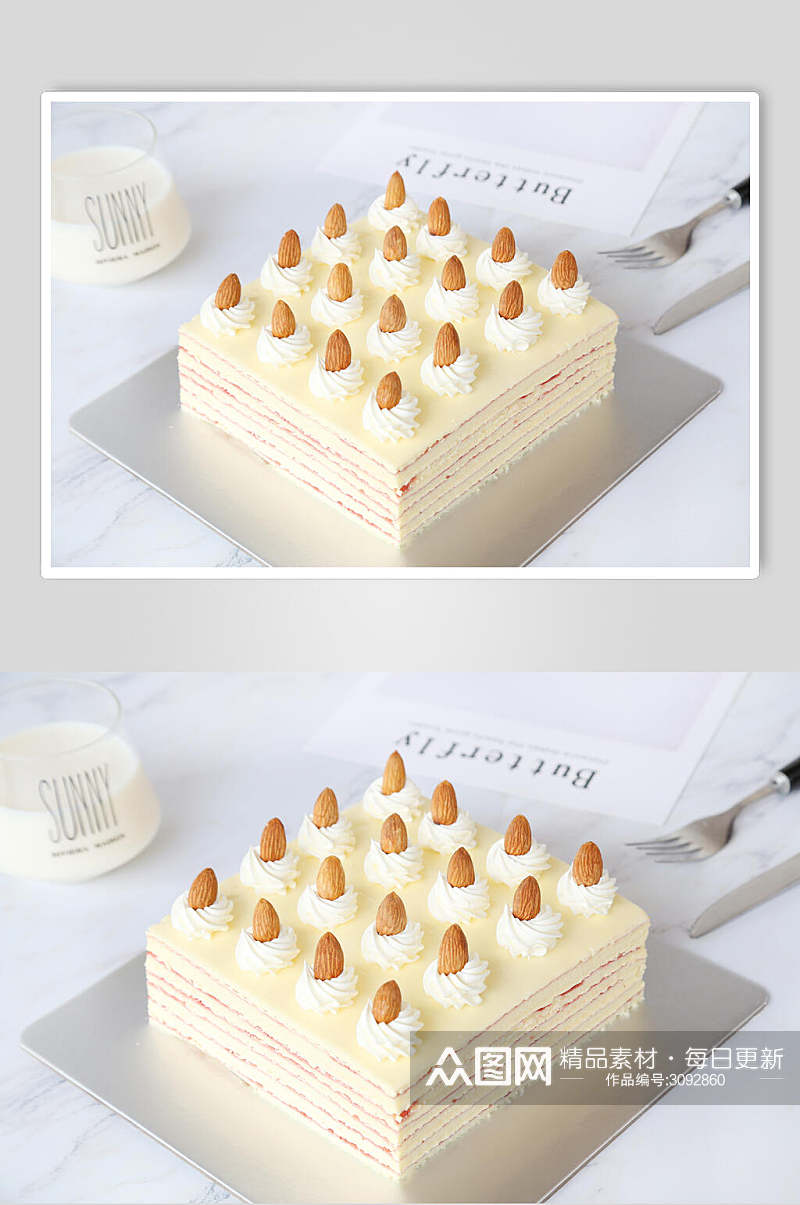 招牌精美美食生日蛋糕摄影食品食物图片素材
