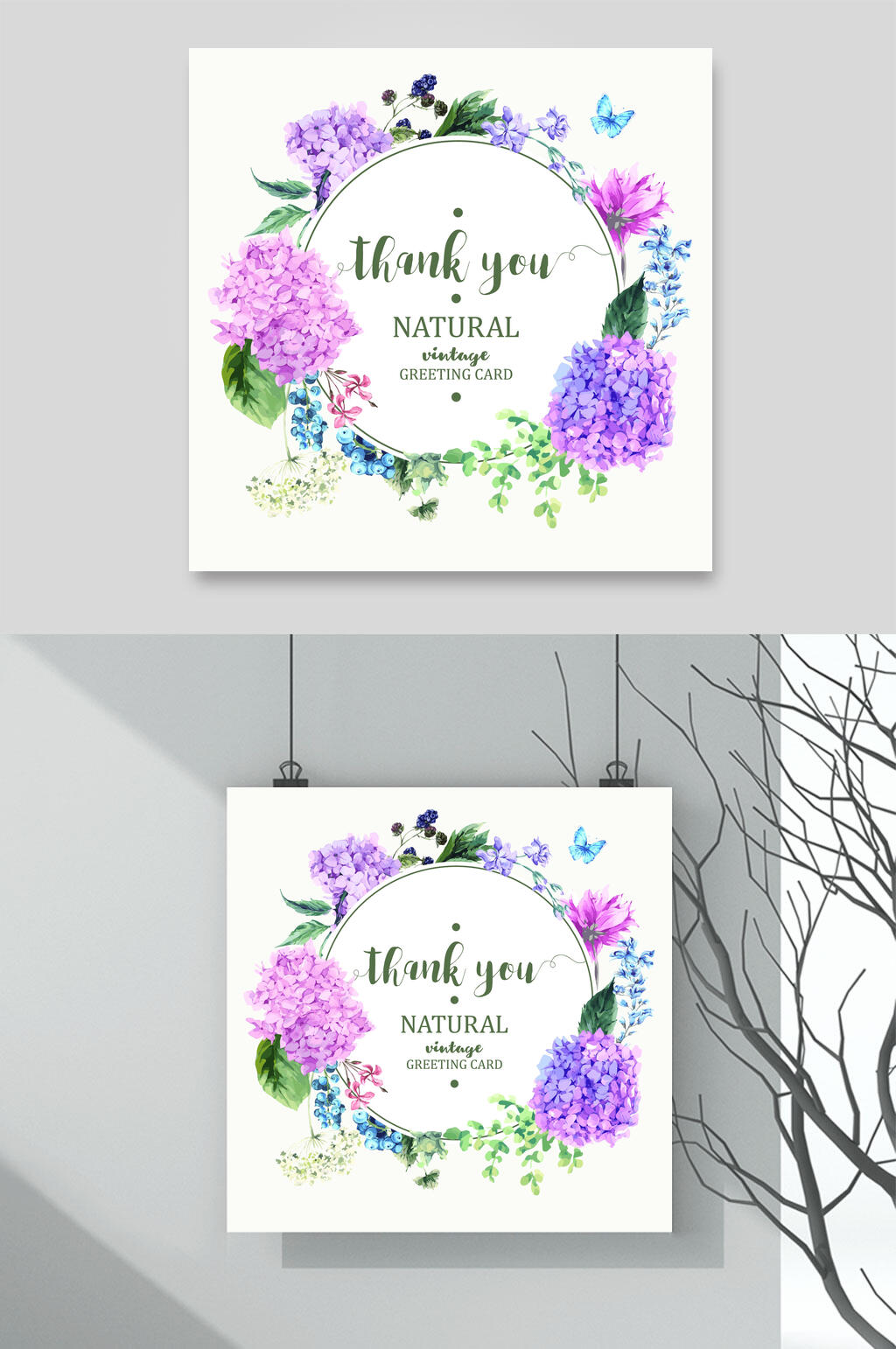炫彩小清新唯美花卉矢量设计素材素材