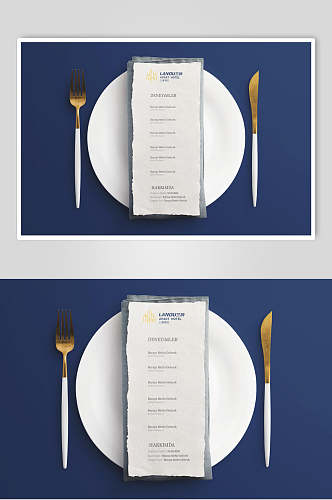 餐具酒店品牌VI设计提案展示样机