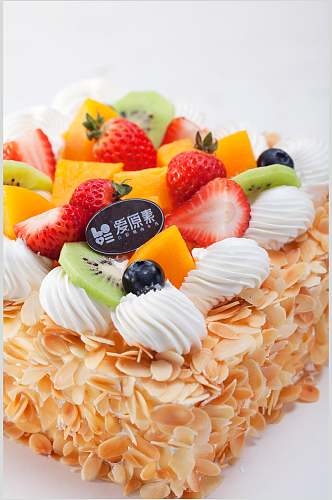 水果生日蛋糕美食摄影图片