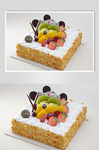 精致水果生日蛋糕美食图片