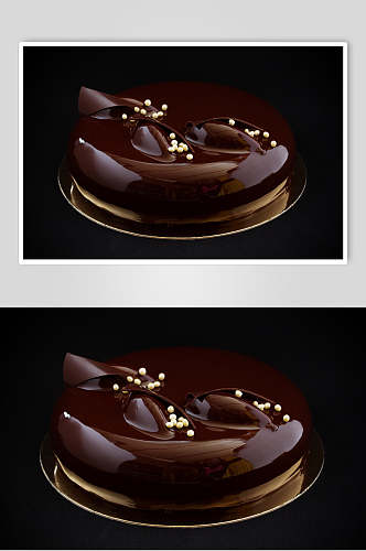 时尚巧克力生日蛋糕食物美食图片
