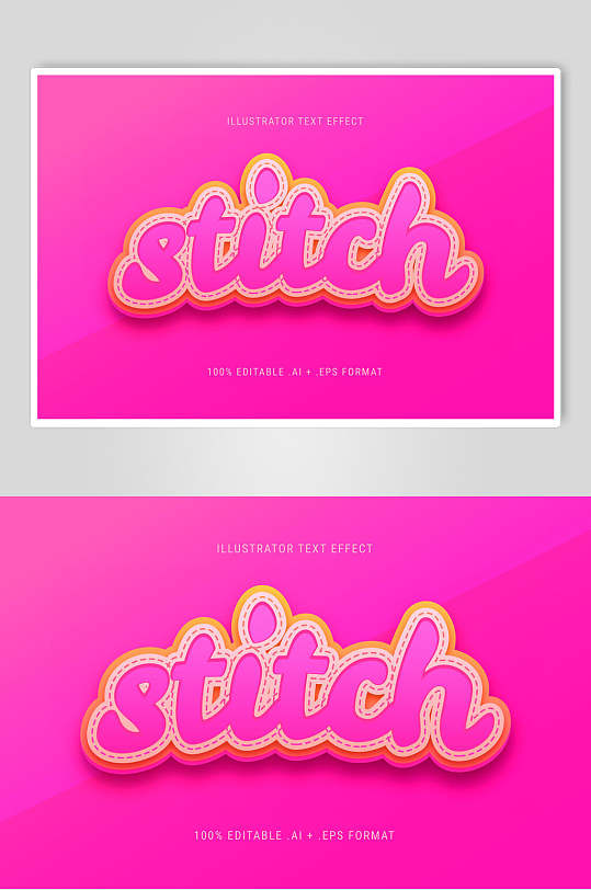 粉色英文立体文字字体素材