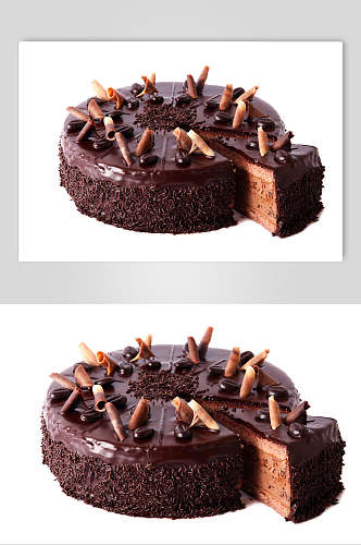 创意巧克力美食生日蛋糕图片