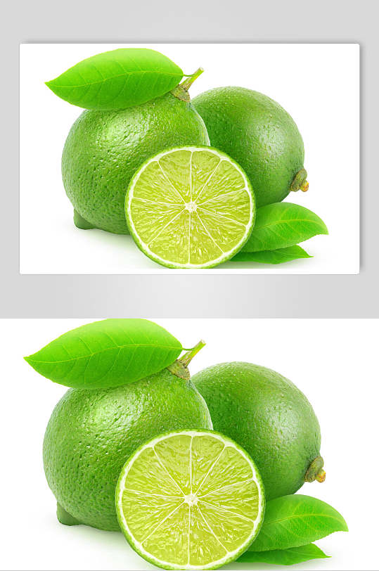 绿色有机青柠食品水果高清图片