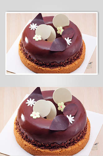 精品巧克力生日蛋糕食品美食图片