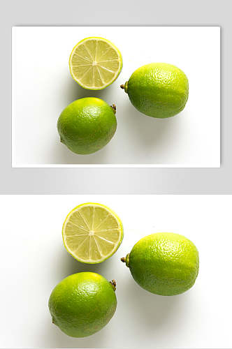 绿色生态青柠水果高清图片