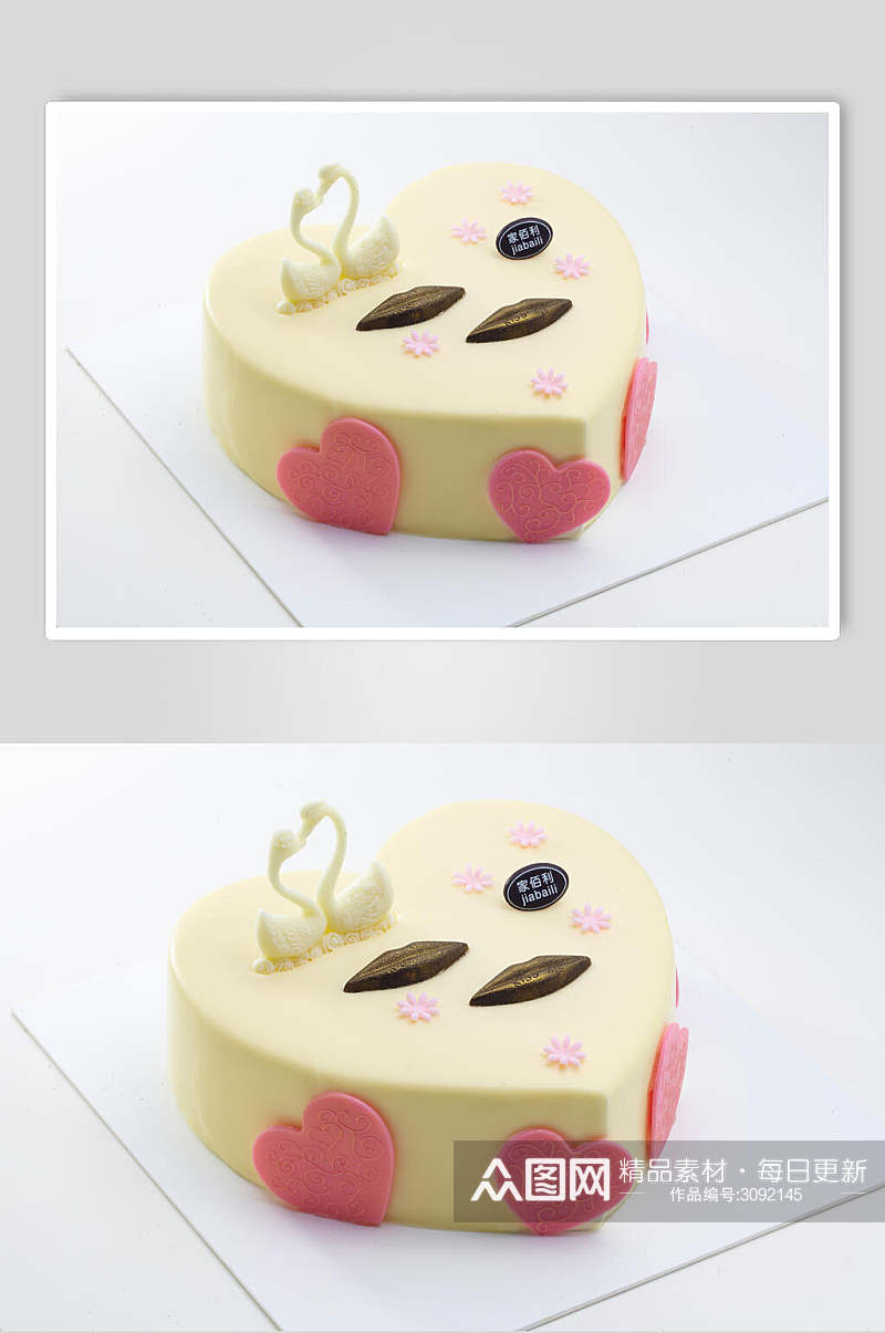 清新淡雅生日蛋糕美食摄影图片素材