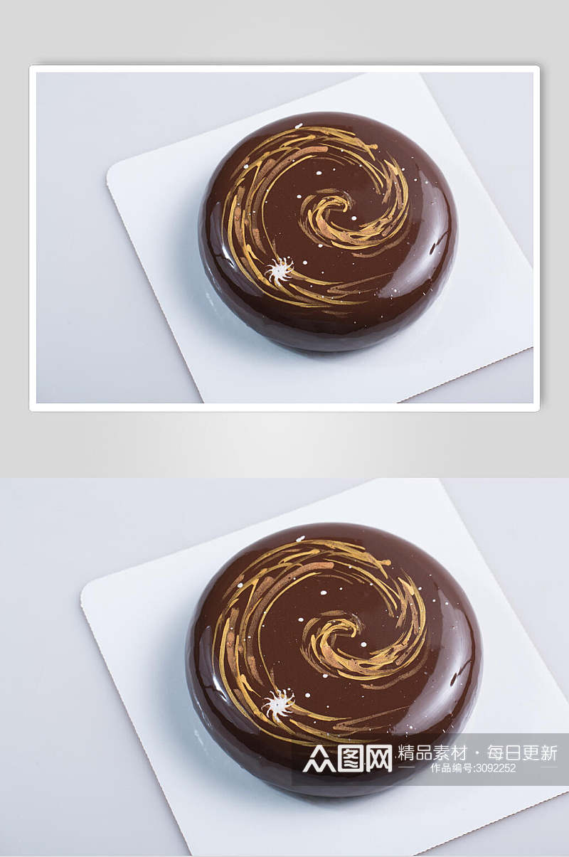 巧克力生日蛋糕食物摄影图片素材