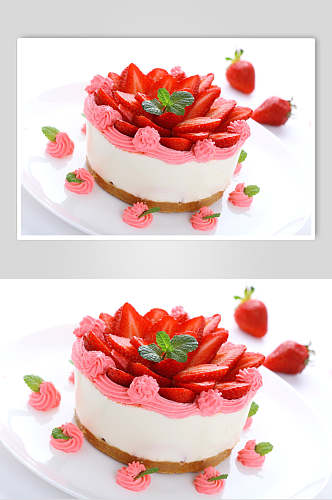 时尚水果生日蛋糕食物图片