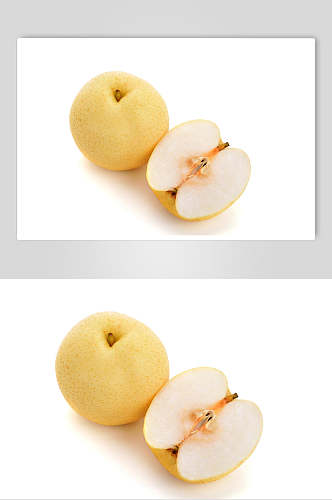 绿色生态梨子食品水果高清图片