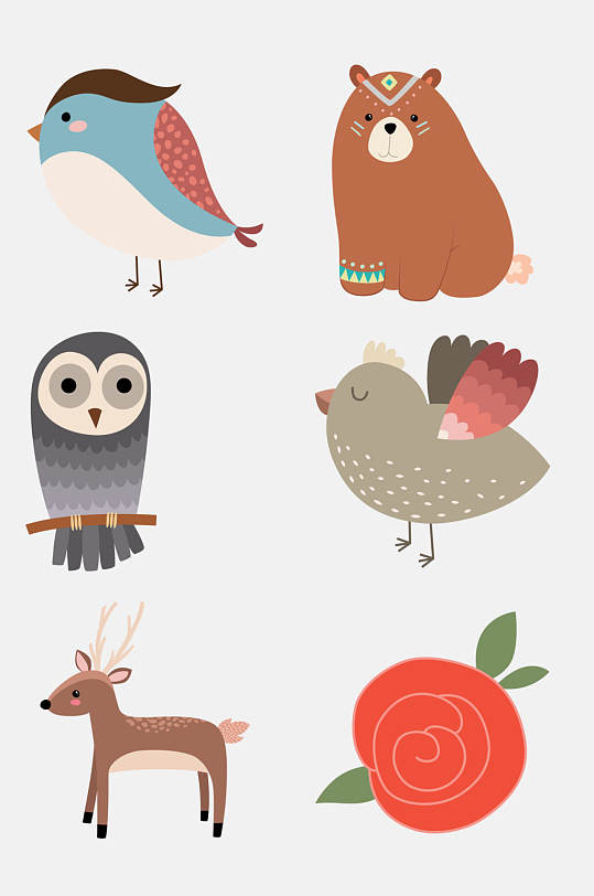 精致动物插画图片-精致动物插画素材下载-众图网