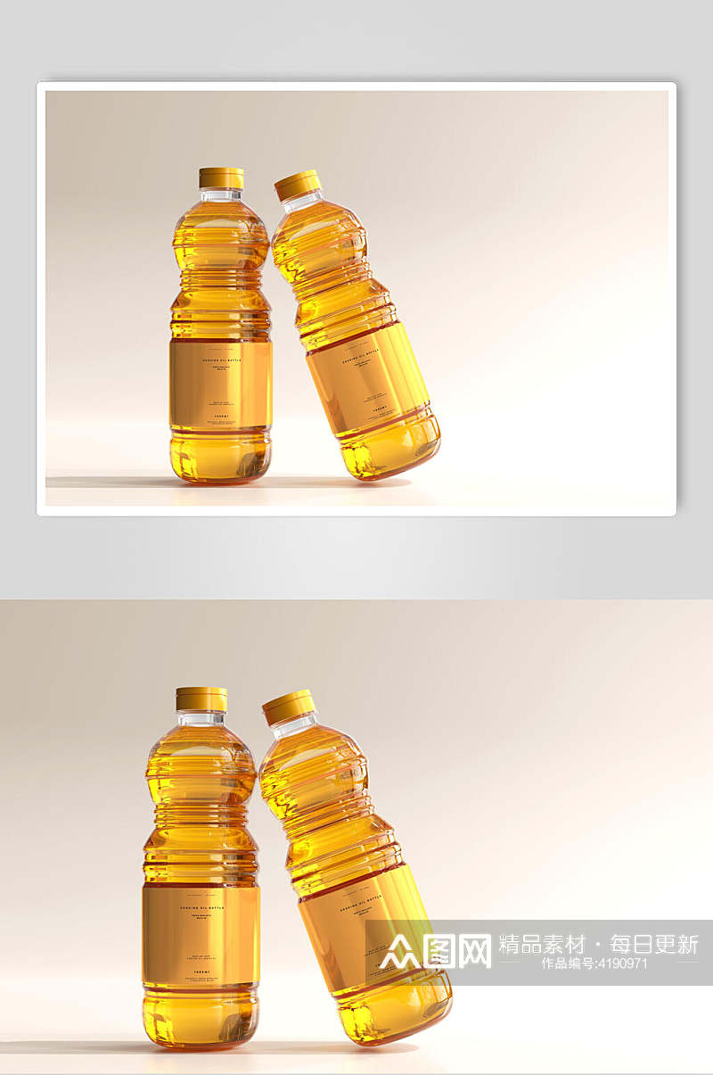 j经典食用油瓶子设计食用油样机素材