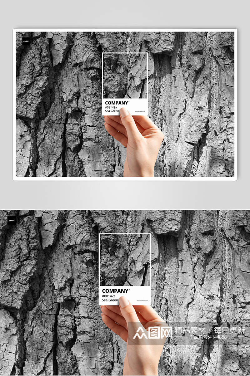 岩石裂缝手指英文拍照框架样机素材