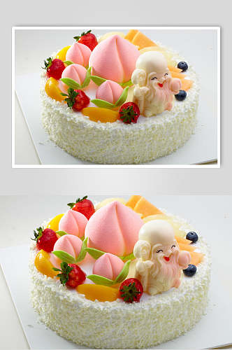 水果生日蛋糕食品美食图片