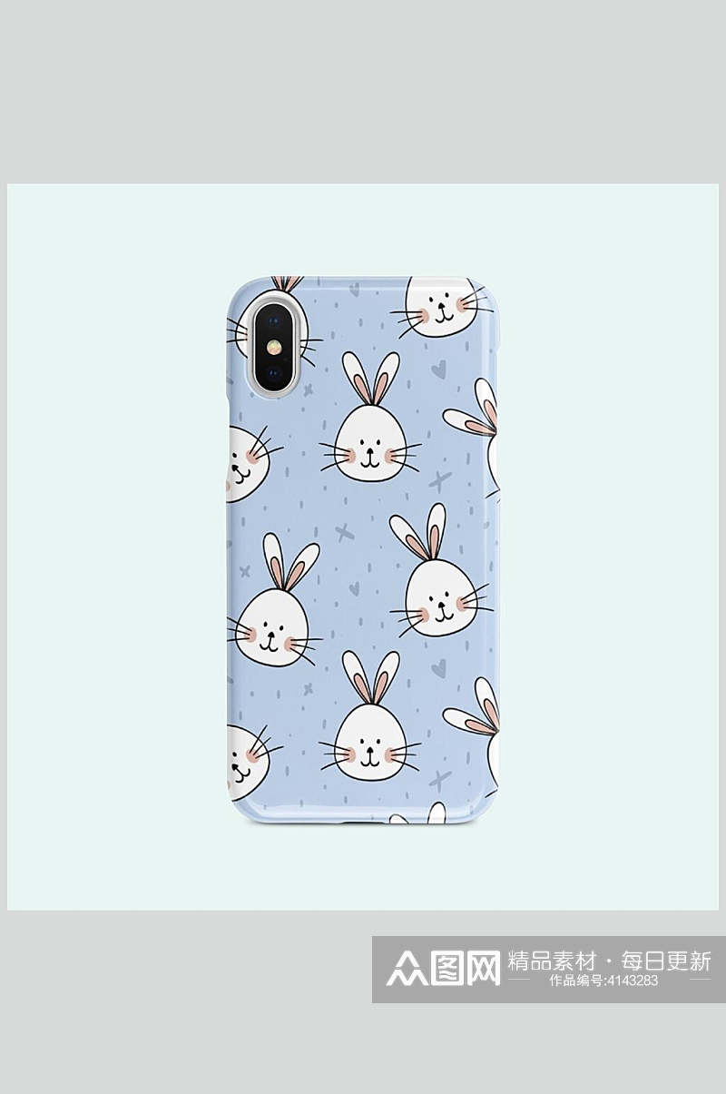 兔子手机壳iphone展示场景样机素材