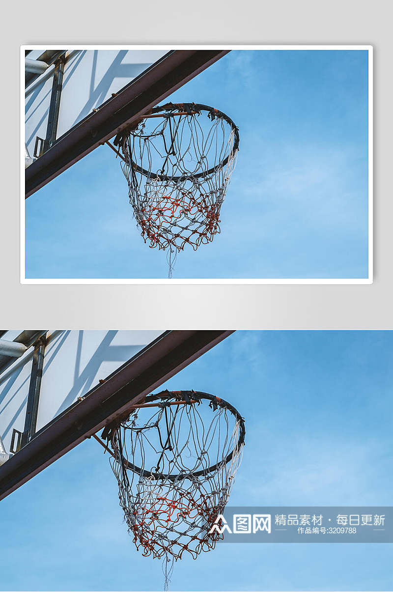 篮球框篮球运动摄影图素材