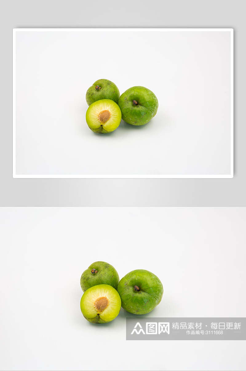 绿色生态李子食品水果高清图片素材