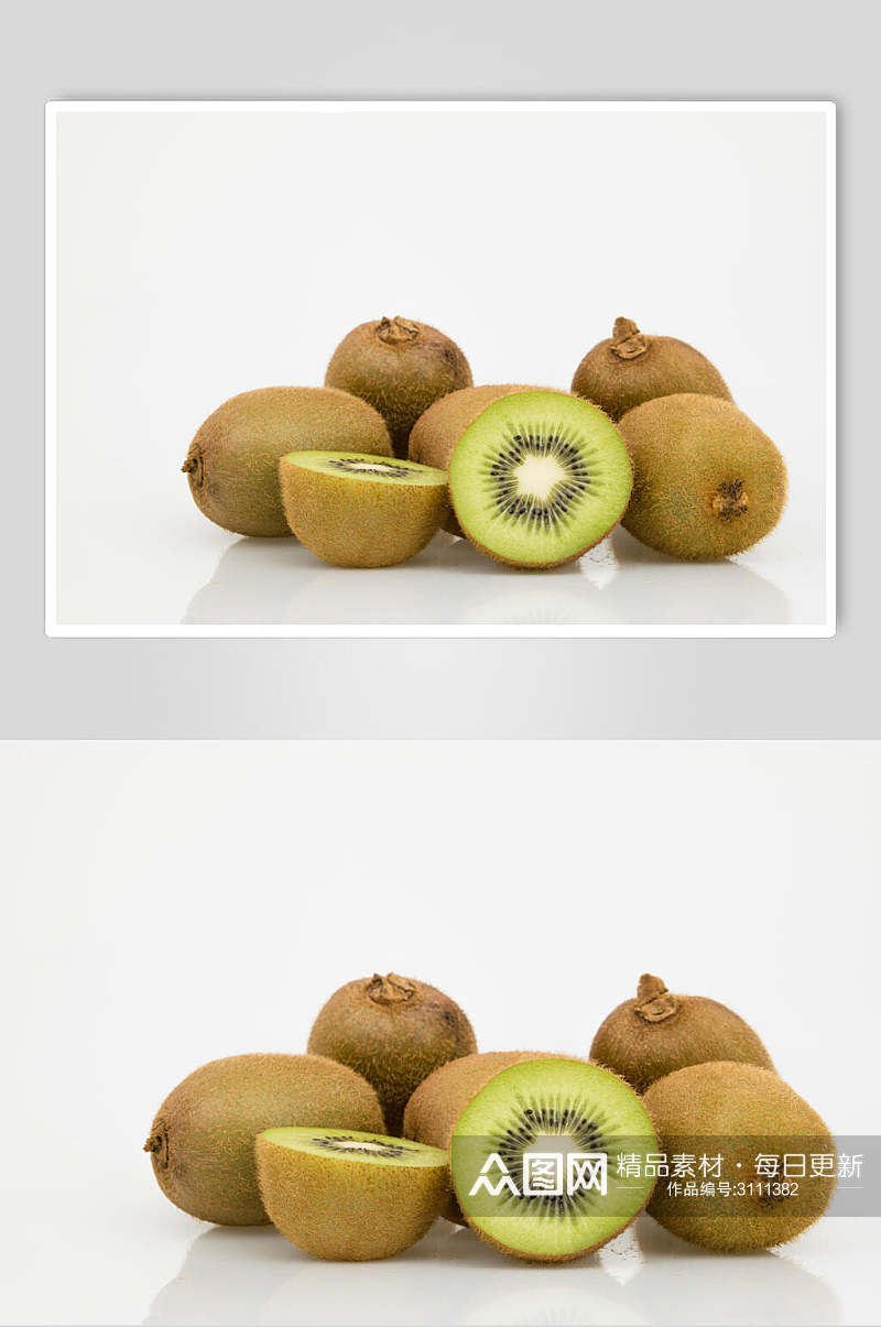 鲜香美味猕猴桃水果高清图片素材