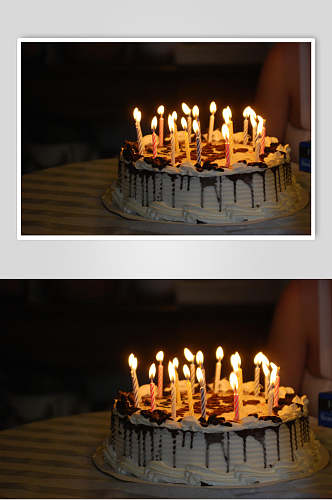 特色生日蛋糕食物摄影图片
