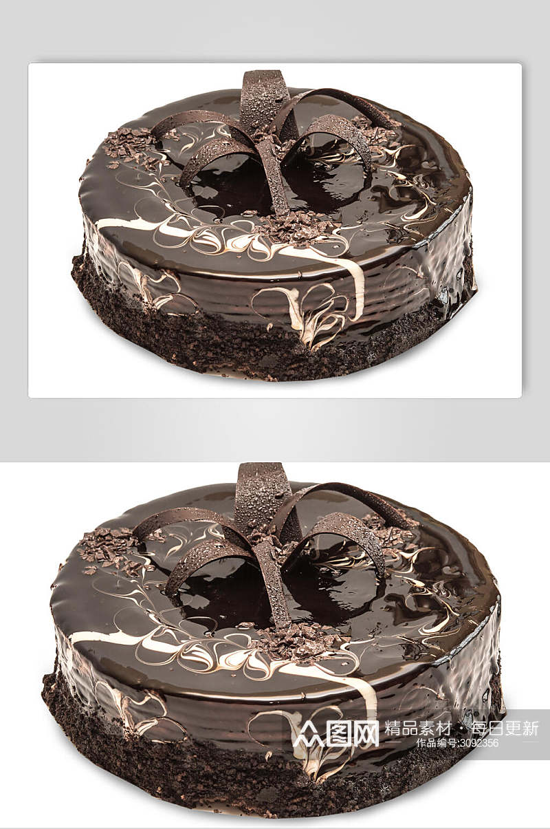 招牌巧克力生日蛋糕食物图片素材