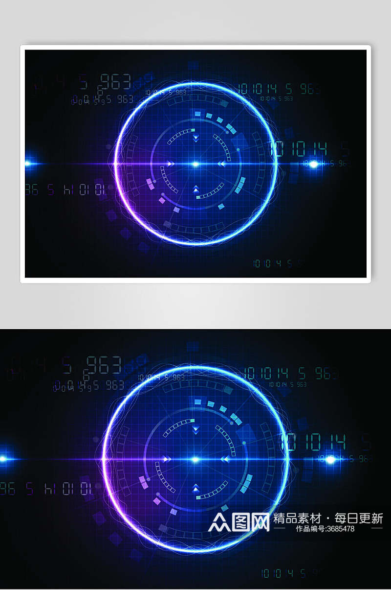 创意大气高端科技操作界面矢量素材素材