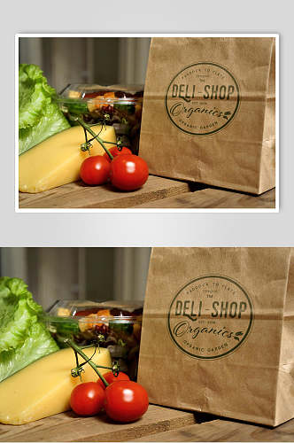 西红柿精美餐饮美食咖啡包装展示样机
