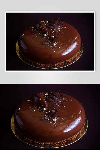巧克力生日蛋糕食品食物图片