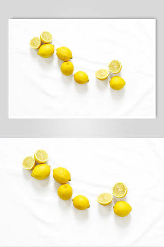 绿色生态柠檬美食水果高清图片