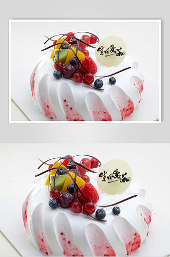 精品水果生日蛋糕食品食物图片