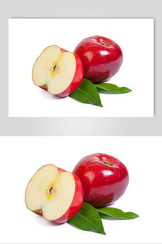 绿色有机苹果水果高清图片