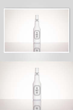 瓶子白色品牌VI样机