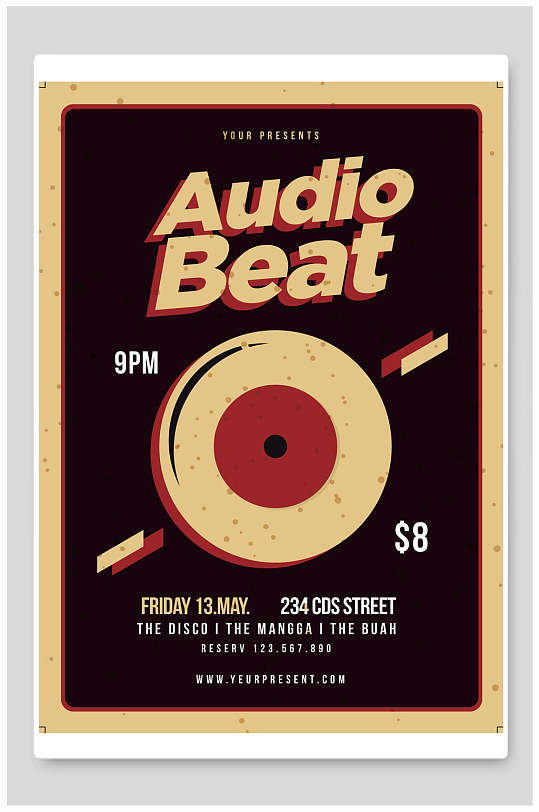 节奏欧美说唱时尚音乐海报