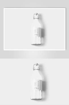 透明贴纸白酒包装设计展示样机