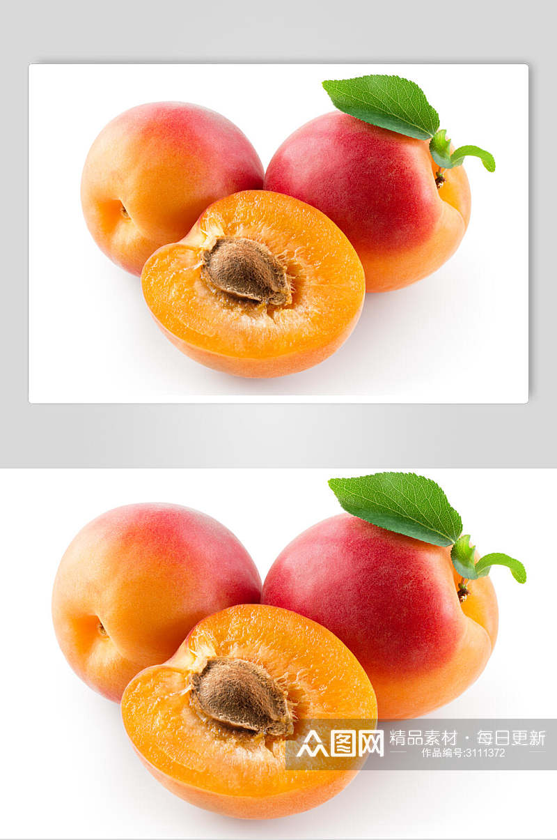 鲜香美味杏仁水果高清图片素材