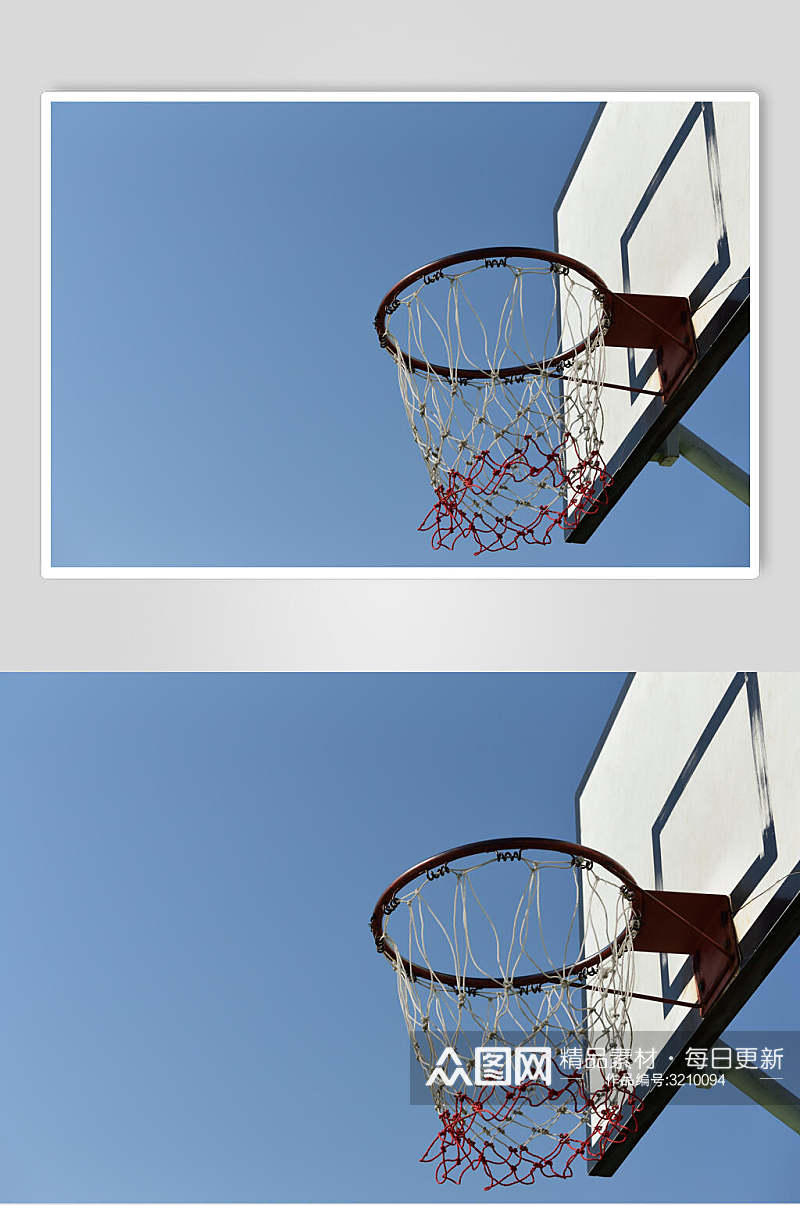 篮筐篮球运动摄影图素材