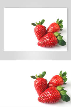 绿色生态草莓水果高清图片