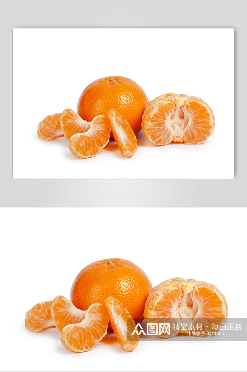 精品有机橘子食品水果高清图片素材