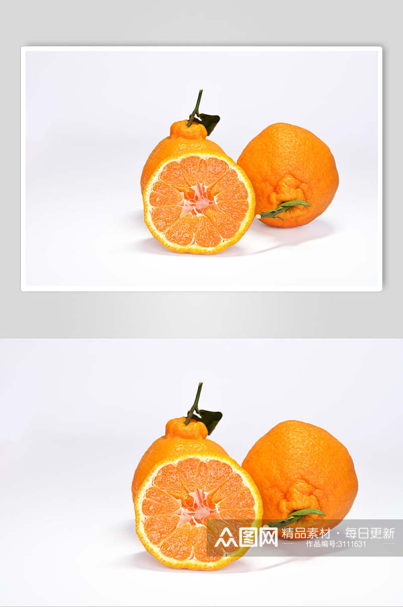 绿色生态丑橘水果高清图片素材