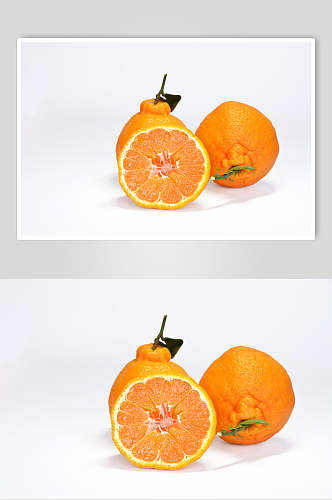 绿色生态丑橘水果高清图片