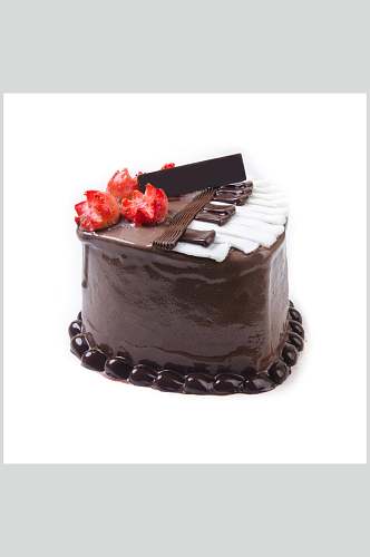 招牌美味巧克力生日蛋糕食品美食图片