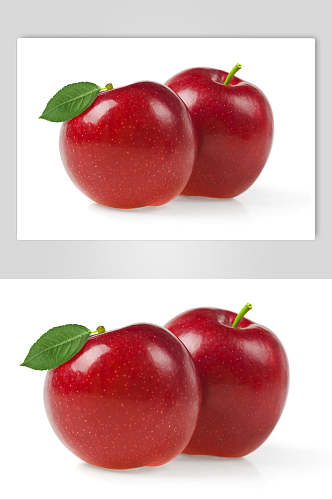 绿色生态红润苹果水果高清图片