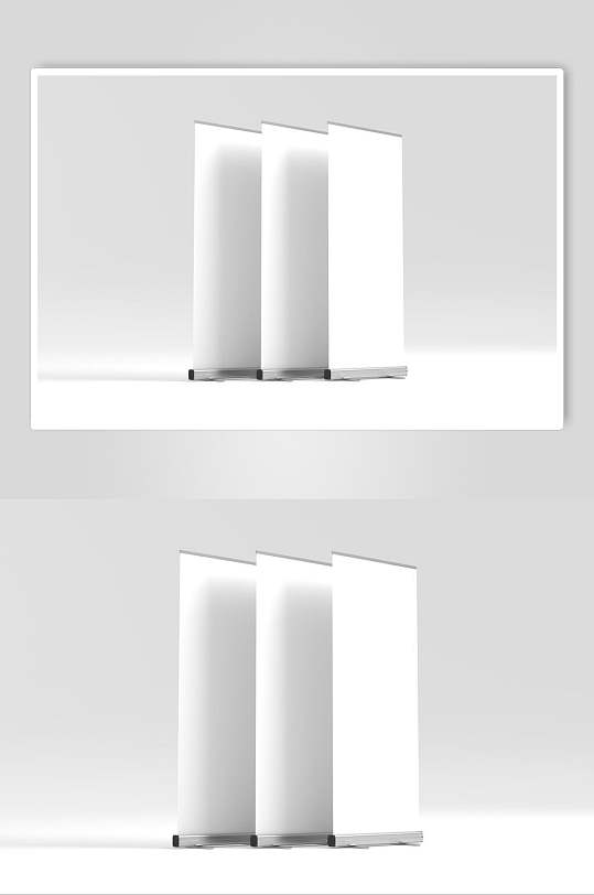 远景高清长方形展架易拉宝样机