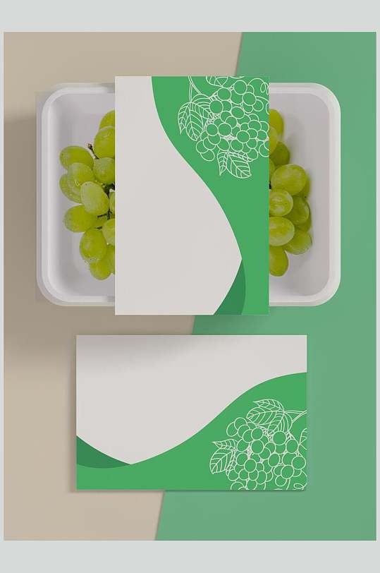 葡萄食物包装盒样机